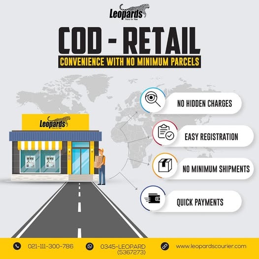 COD Retail Service Pakistan – Simplify Cash on Delivery Shipping with Leopards Courier Services