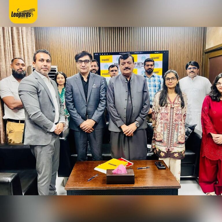 Leopards Courier Services Signs MoU with Government of Sindh Health Department