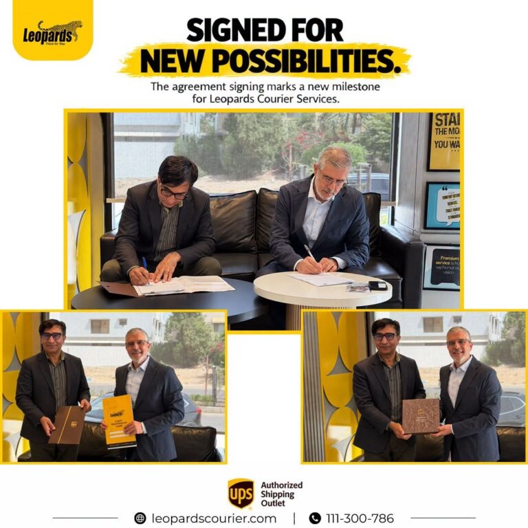 Leopards Courier Services Signs UPS Pakistan ASC Authorized Shipping Outlet Agreement
